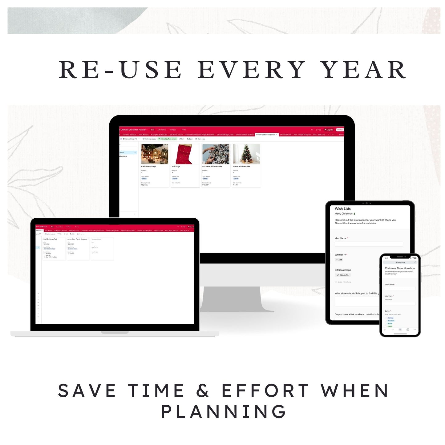 Ultimate Christmas Planner: Airtable Template