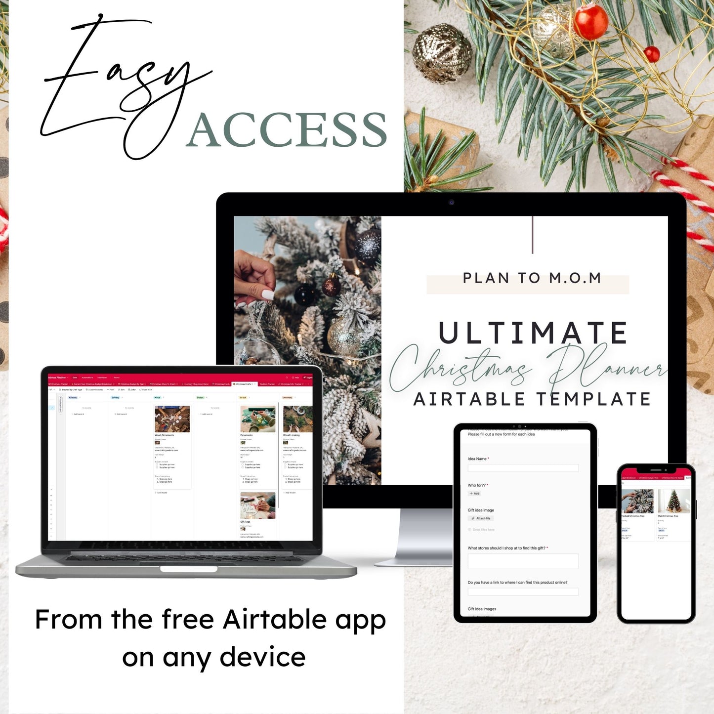 Ultimate Christmas Planner: Airtable Template